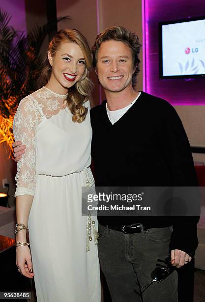Whitney Port and Billy Bush attend the LG Lotus Elite Party held at The Palms Place - Penthouse Suite held on January 7, 2010 in Las Vegas, Nevada.