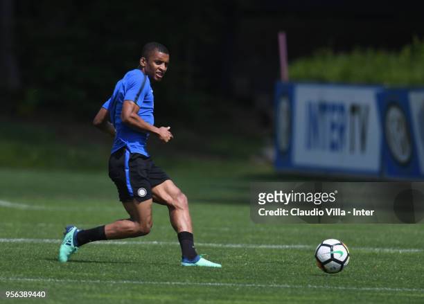 Dalbert Henrique Chagas Estevão of FC Internazionale in action during the FC Internazionale training session at the club's training ground Suning...