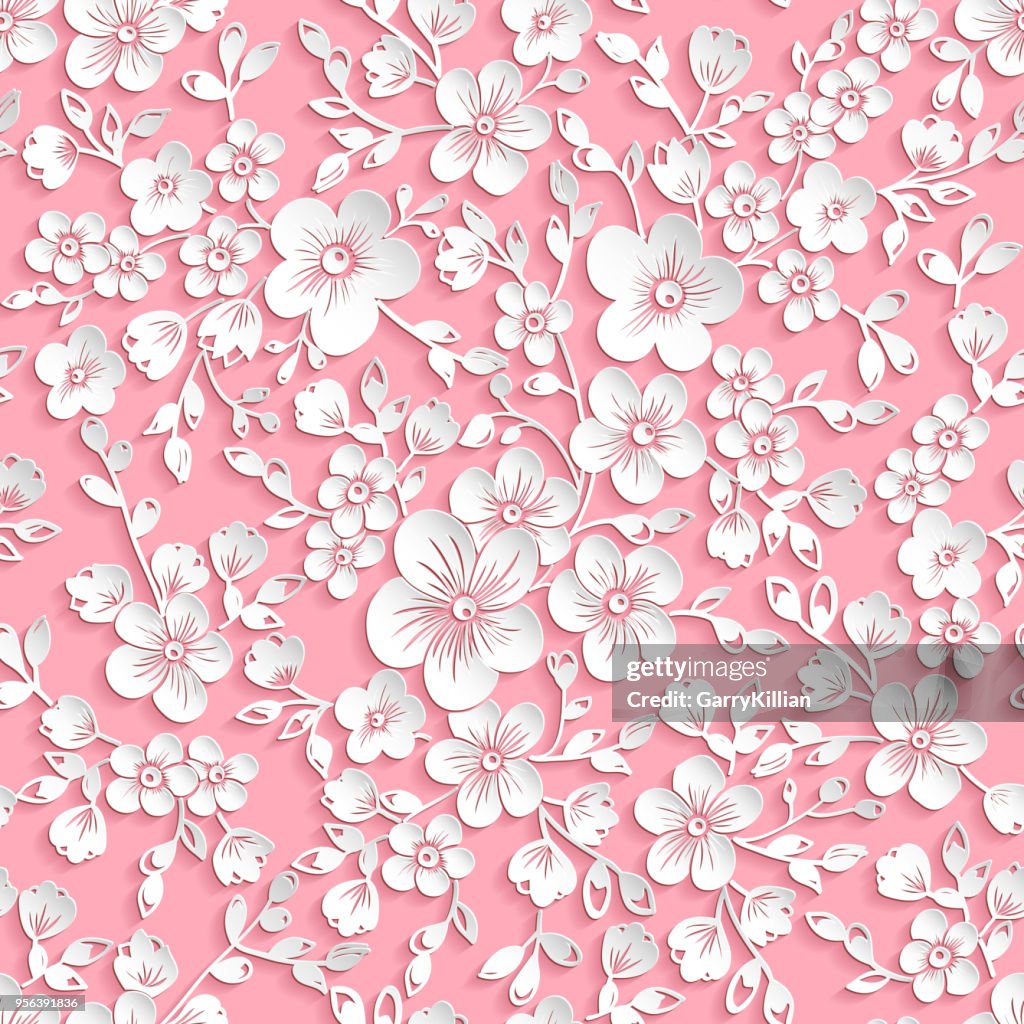 Elemento De Vector Rojo Sakura Flor De Patrones Sin Fisuras Elegante Textura Para Los Fondos Elementos 3d Con Sombras Y Reflejos Corte De Papel Flor De Cerezo Ilustración de stock - Getty Elemento De Vector Rojo Sakura Flor De Patrones Sin Fisuras Elegante Textura Para Los Fondos Elementos 3d Con Sombras Y Reflejos Corte De Papel Flor De Cerezo Ilustración de stock - Getty
