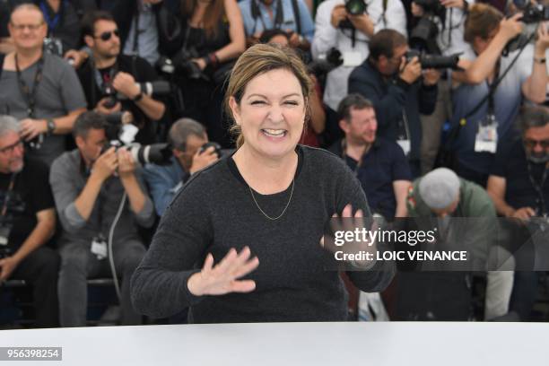 Executive Director of the Telluride Film Festival and member of the Un Certain Regard jury Julie Huntsinger poses on May 9, 2018 during a photocall...