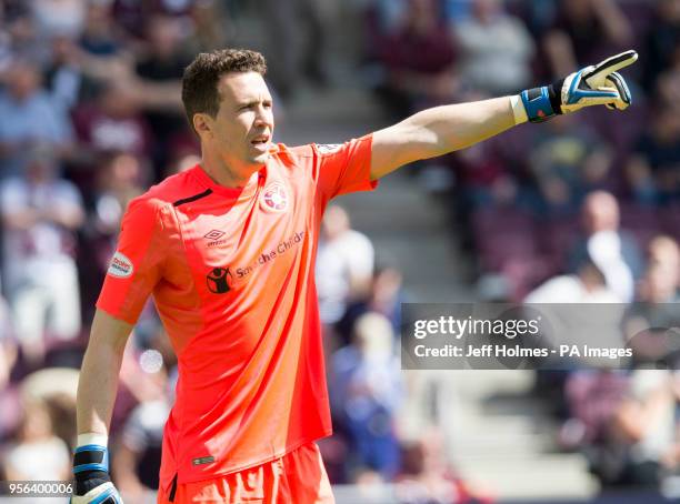 Heart of Midlothian goalkeeper Jon McLaughlin during the Ladbrokes Scottish Premiership match at Tynecastle Stadium, Edinburgh.