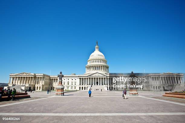 u.s. capitol building and the capitol grounds  in washington dc - federal building plaza stock pictures, royalty-free photos & images