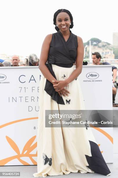 Wanuri Kahiu attends the photocall for Semaine de la Critique Jury during the 71st annual Cannes Film Festival at Palais des Festivals on May 9, 2018...