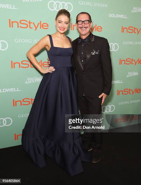 April Rose Pengilly and Kirk Pengilly arrive ahead of the Women of Style Awards at Museum of Contemporary Art on May 9, 2018 in Sydney, Australia.