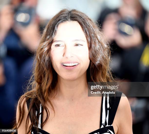 Un Certain Regard jury member French actress Virginie Ledoyen poses during a photocall at the 71st Cannes Film Festival in Cannes, France on May 9,...