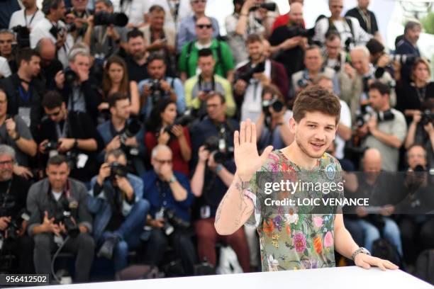 Russian director and member of the Un Certain Regard jury Kantemir Balagov poses on May 9, 2018 during a photocall for the Un Certain Regard Jury at...