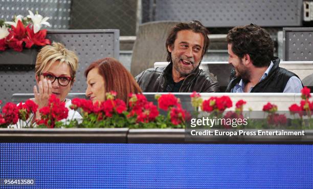 Irene Ballester and Jordi Molla during day three of the Mutua Madrid Open tennis tournament at the Caja Magica on May 8, 2018 in Madrid, Spain.