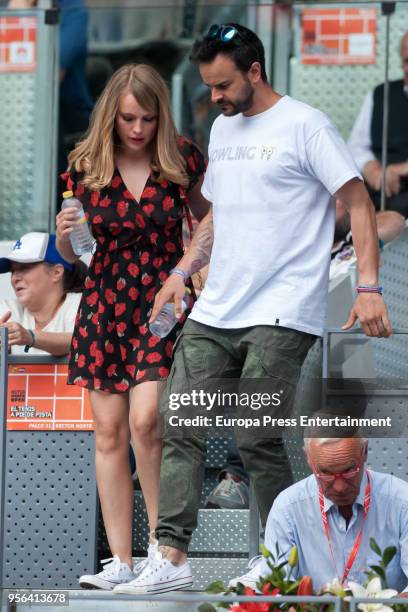 Actress Esmeralda Moya during day three of the Mutua Madrid Open tennis tournament at the Caja Magica on May 8, 2018 in Madrid, Spain.