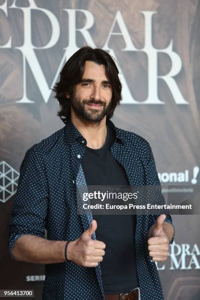 Aitor Luna attends 'La Catedral del Mar' tv serie photocall on May 8, 2018 in Madrid, Spain.