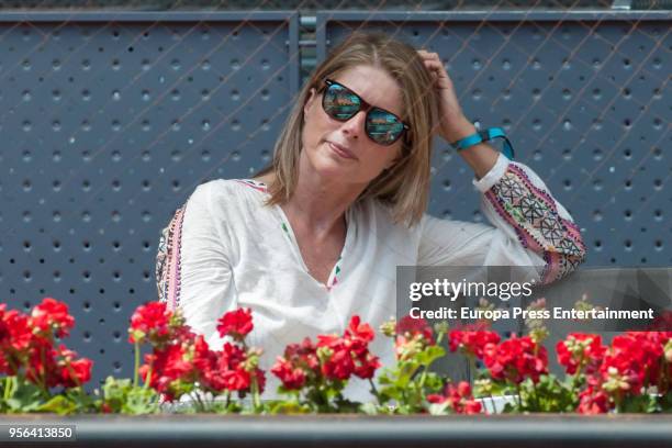 Maria Chavarri during day three of the Mutua Madrid Open tennis tournament at the Caja Magica on May 8, 2018 in Madrid, Spain.