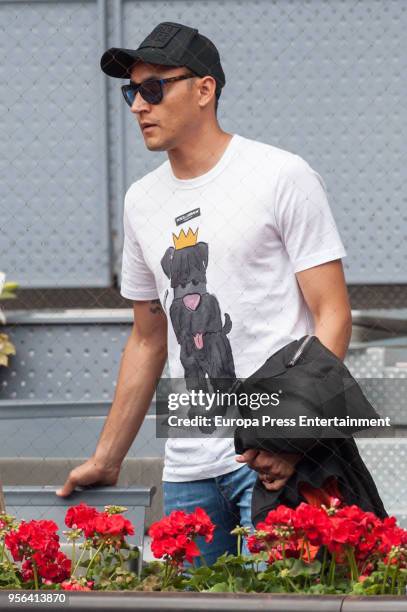 Real Madrid goalkeeper Keylor Navas during day three of the Mutua Madrid Open tennis tournament at the Caja Magica on May 8, 2018 in Madrid, Spain.