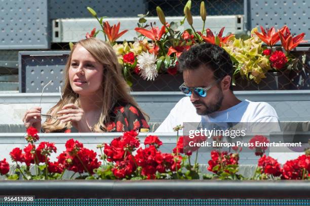 Actress Esmeralda Moya during day three of the Mutua Madrid Open tennis tournament at the Caja Magica on May 8, 2018 in Madrid, Spain.