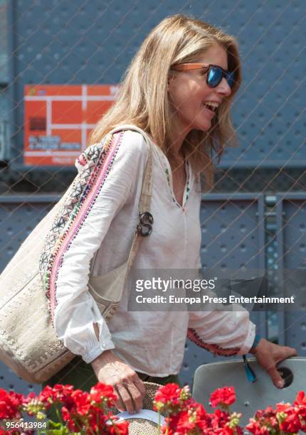 Maria Chavarri during day three of the Mutua Madrid Open tennis tournament at the Caja Magica on May 8, 2018 in Madrid, Spain.