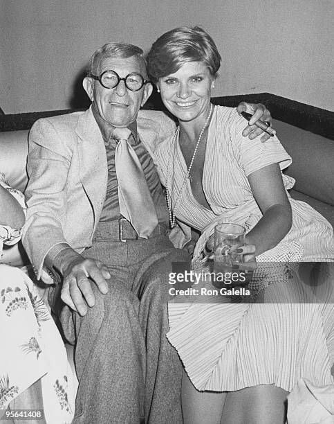 Comedian George Burns and date Lisa Miller attending the premiere party for "Sgt. Pepper's Lonely Hearts Club Band" on July 20, 1978 at Studio 54 in...