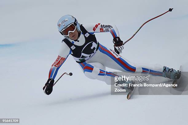 Marie Marchand-Arvier of France during the Audi FIS Alpine Ski World Cup Women's Downhill on January 08, 2010 in Haus im Ennstal, Austria.
