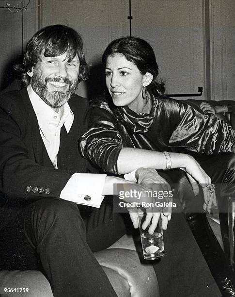 Songwriter Kris Kristofferson and singer Rita Coolidge being photographed on January 9, 1979 at Studio 54 in New York City, New York.