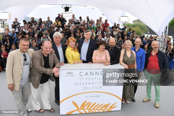 Russian actor Boris Kamorzin, German producer Heino Deckert, Ukrainian actress Liudmila Smorodina, Ukrainian director Sergei Loznitsa, Ukrainian...