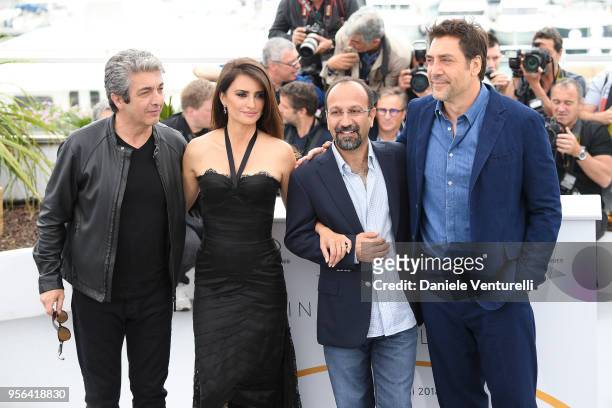 Argentine Actor Ricardo Darin, Spanish Actress Penelope Cruz, wearing jewels by Atelier Swarovski Fine Jewelry, Iranian Director Asghar Farhadi and...