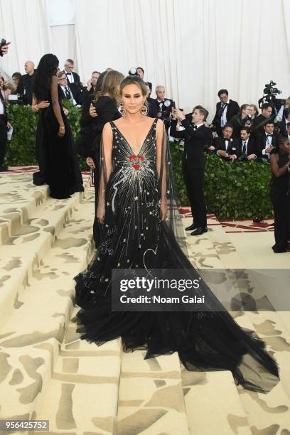 Personality Keltie Knight attends the Heavenly Bodies: Fashion & The Catholic Imagination Costume Institute Gala at The Metropolitan Museum of Art on...