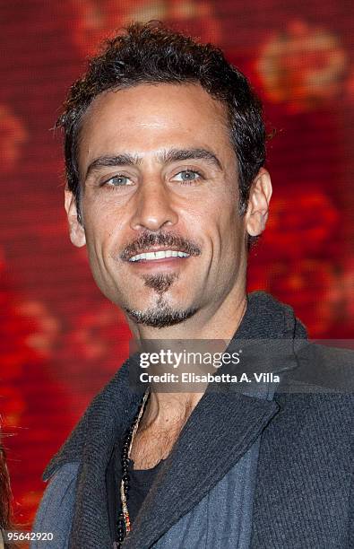 Actor Raz Degan attends a photocall for the Italian TV show 'Ballando Con Le Stelle' at Auditorium RAI on January 8, 2010 in Rome, Italy.