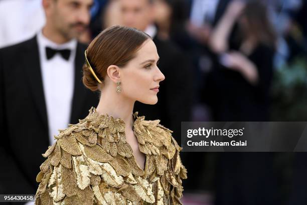 Actor Evan Rachel Wood attends the Heavenly Bodies: Fashion & The Catholic Imagination Costume Institute Gala at The Metropolitan Museum of Art on...