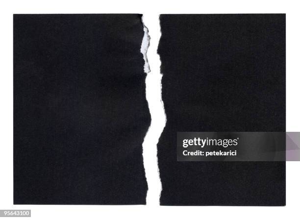 ragged blackpaper - torn paper stock pictures, royalty-free photos & images