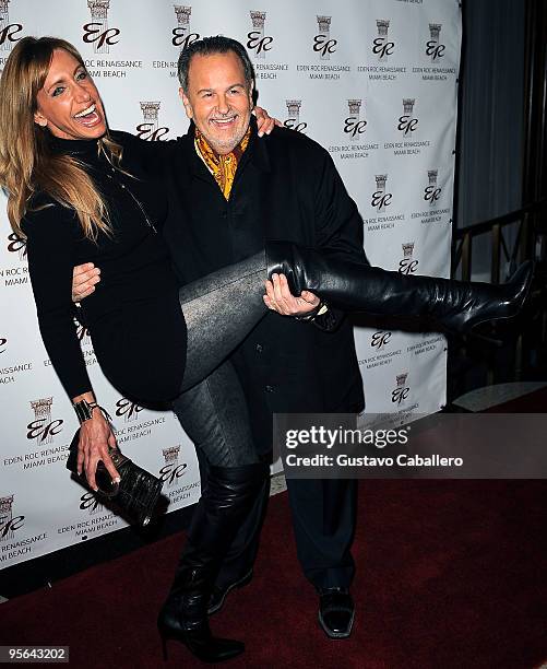 Lili Estefan and Raul de Molina attends book release party for Emilio Estefan's book "The Rhythm of Success" at Eden Roc Resort on January 7, 2010 in...