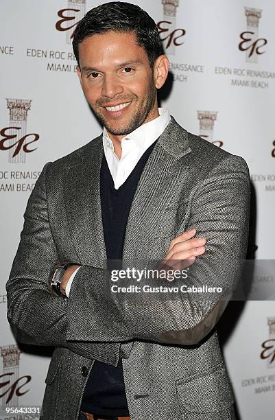 Rodner Figueroa attends book release party for Emilio Estefan's book "The Rhythm of Success" at Eden Roc Resort on January 7, 2010 in Miami Beach,...