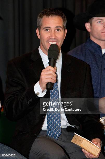 Randy Bernard attends the PBR & Garth Brooks Teammates For Kids Foundation press conference at Madison Square Garden on January 8, 2010 in New York...