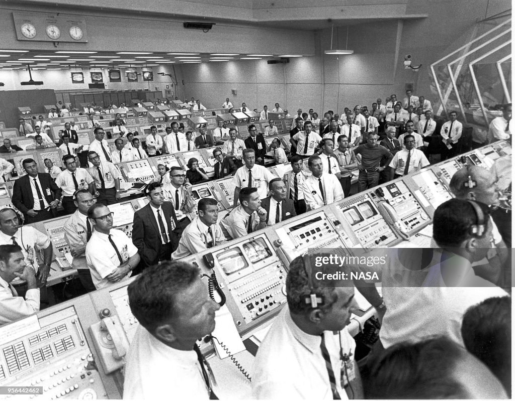 NASA's Control Room During Apollo 11 Launch