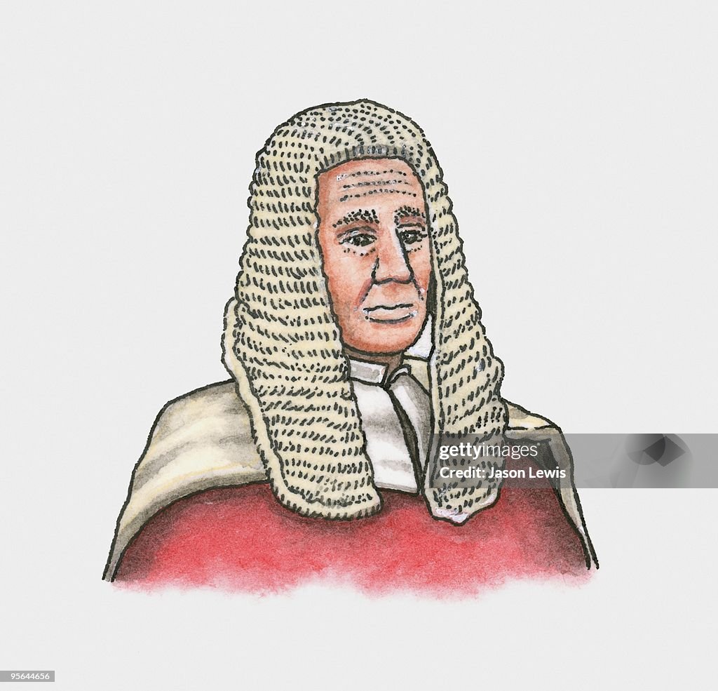 Illustration of English judge