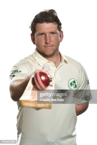 Dublin , Ireland - 9 May 2018; Gary Wilson of Ireland. Ireland Cricket Squad Portraits at Malahide Cricket Club in Dublin.