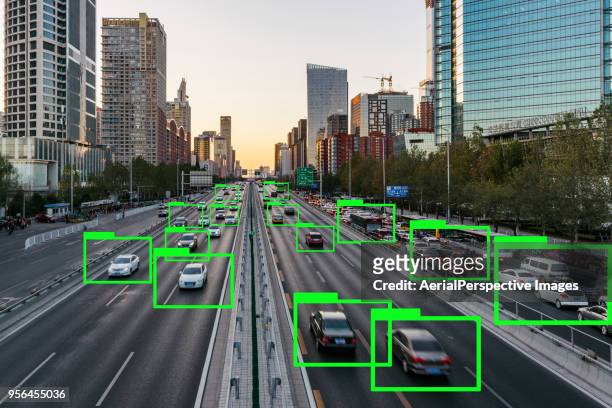 automatic drive technology concept - autonomous vehicles stock pictures, royalty-free photos & images