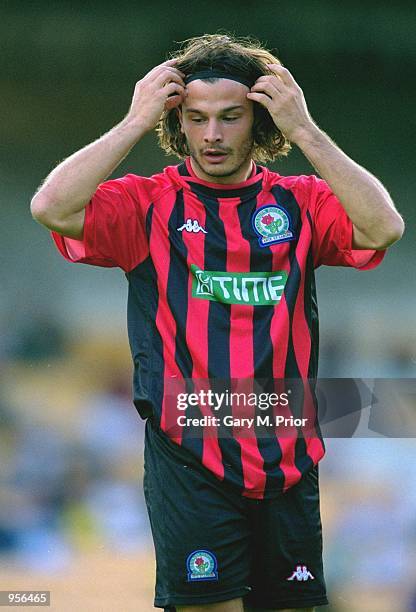 Corrado Grabbi of Blackburn Rovers during the pre-season friendly against Port Vale at Vale Park in Stoke-On-Trent, England. \ Mandatory Credit: Gary...