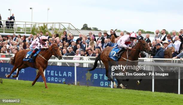 No Lippy ridden by P.J. McDonald wins the Stellar Group Lily Agnes Conditions Stakes ahead of Lihou ridden by Fran Berry during City Day of the 2018...