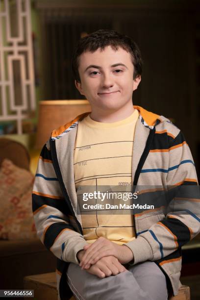 Actor Atticus Shaffer from 'The Middle' is photographed for USA Today on March 22, 2018 in Burbank, California.