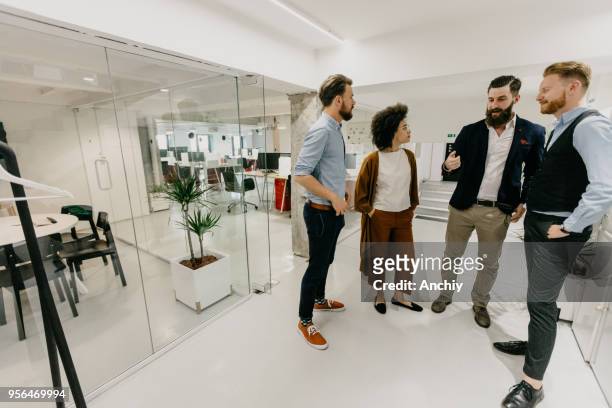 business team on a break - creative agency stock pictures, royalty-free photos & images