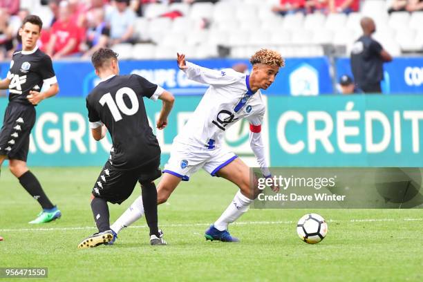 Calvin Bombo of Troyes during the U19 National Cup Final match between Tours and Troyes at Stade de France on May 8, 2018 in Paris, France.