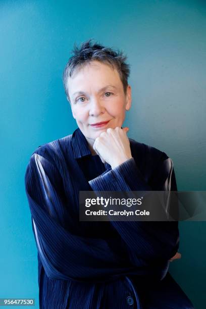 Singer/songwriter Laurie Anderson is photographed for Los Angeles Times on March 29, 2018 in New York City. PUBLISHED IMAGE. CREDIT MUST READ:...