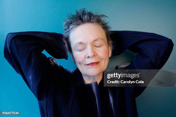 Singer/songwriter Laurie Anderson is photographed for Los Angeles Times on March 29, 2018 in New York City. PUBLISHED IMAGE. CREDIT MUST READ:...