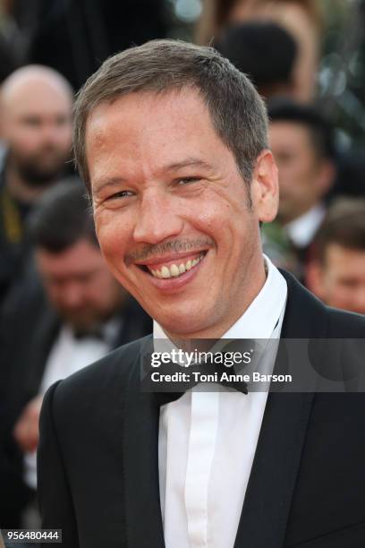 Reda Kateb attends the screening of "Everybody Knows " and the opening gala during the 71st annual Cannes Film Festival at Palais des Festivals on...