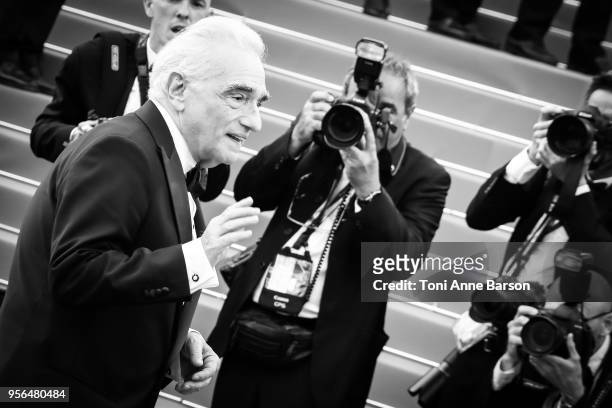 Martin Scorsese attends the screening of "Everybody Knows " and the opening gala during the 71st annual Cannes Film Festival at Palais des Festivals...