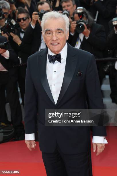 Martin Scorsese attends the screening of "Everybody Knows " and the opening gala during the 71st annual Cannes Film Festival at Palais des Festivals...