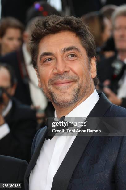 Javier Bardem attends the screening of "Everybody Knows " and the opening gala during the 71st annual Cannes Film Festival at Palais des Festivals on...