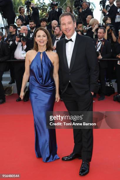 Suzanne Clement and Reda Kateb attend the screening of "Everybody Knows " and the opening gala during the 71st annual Cannes Film Festival at Palais...