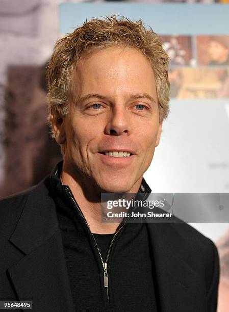 Actor Greg Germann arrives to the Los Angeles premiere of "Wonderful World" at the Directors Guild Theatre on January 7, 2010 in Los Angeles,...