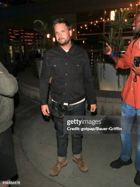 Patrick J. Adams is seen on May 08, 2018 in Los Angeles, California.