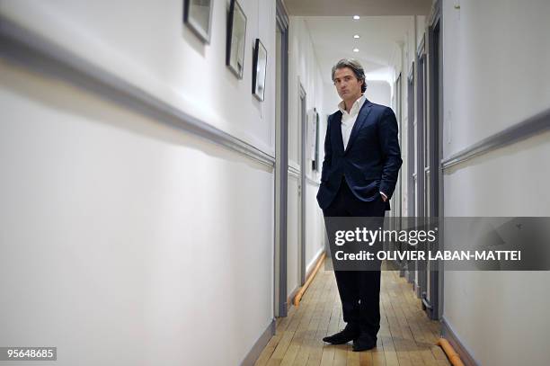 French surgeon Stephane Delajoux, dubbed the "surgeon to the stars" poses on January 8, 2010 at his lawyer's office in Paris. Delajoux, who performed...