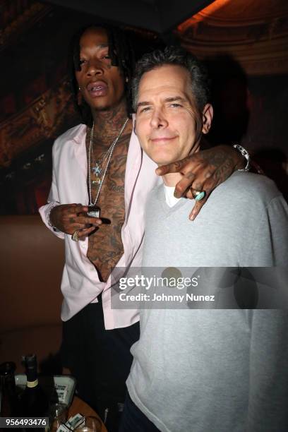 Recording artist Wiz Khalifa and Atlantic Records CEO Craig Kallman attend Wiz Khalifa's "Rolling Papers 2" Album Listening Session at Mondrian Park...