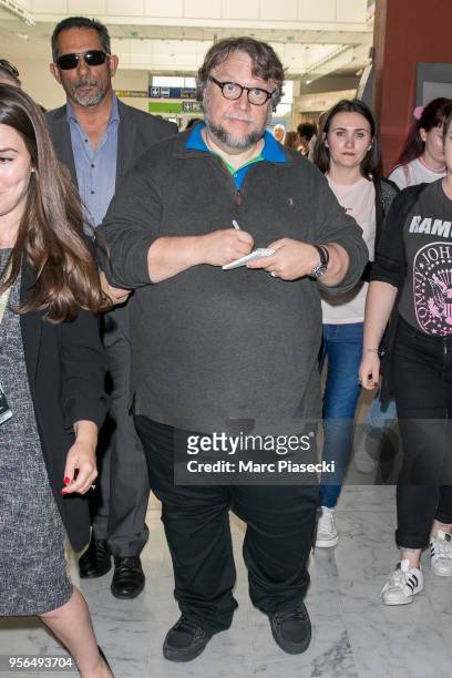 Director Guillermo del Toro is seen during the 71st annual Cannes Film Festival at Nice Airport on May 9, 2018 in Nice, France.